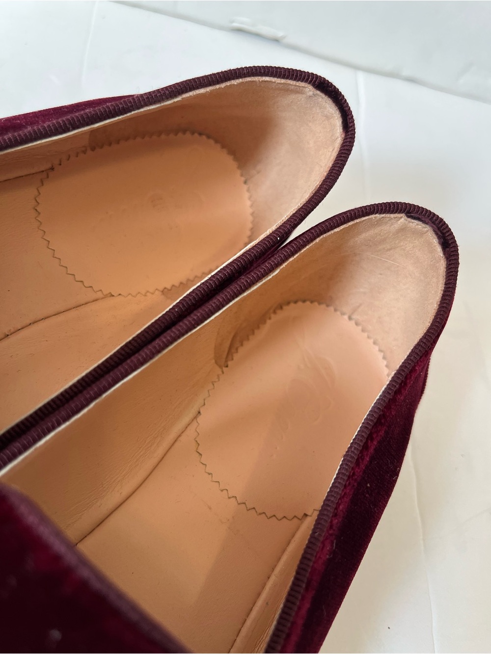 J.crew Velvet Penny Loafers in Deep Burgundy size 7 - Picture 9 of 11